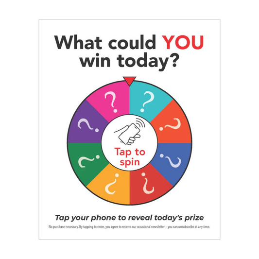 Spin and Win - Tap Sign