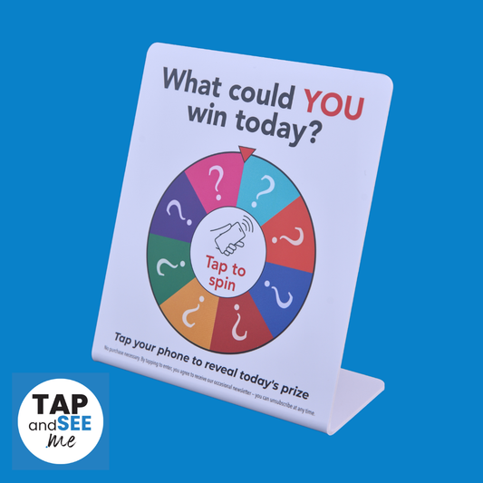 Spin and Win - Tap Sign