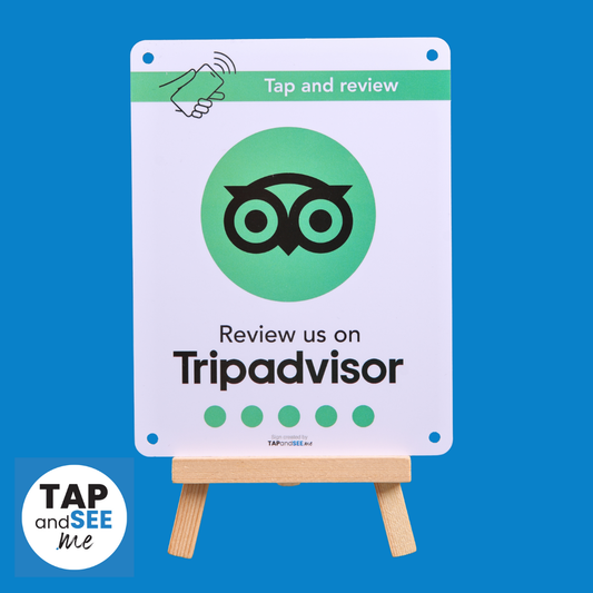 FLAT Review us on Tripadvisor - Tap Sign
