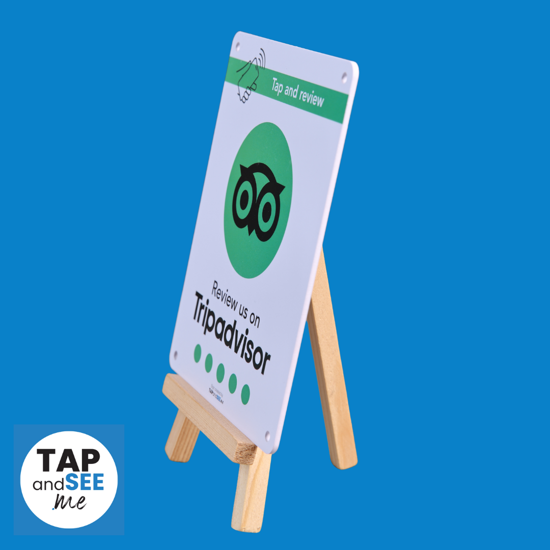 FLAT Review us on Tripadvisor - Tap Sign