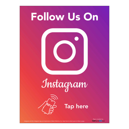 FLAT Follow us on Insta - Tap Sign