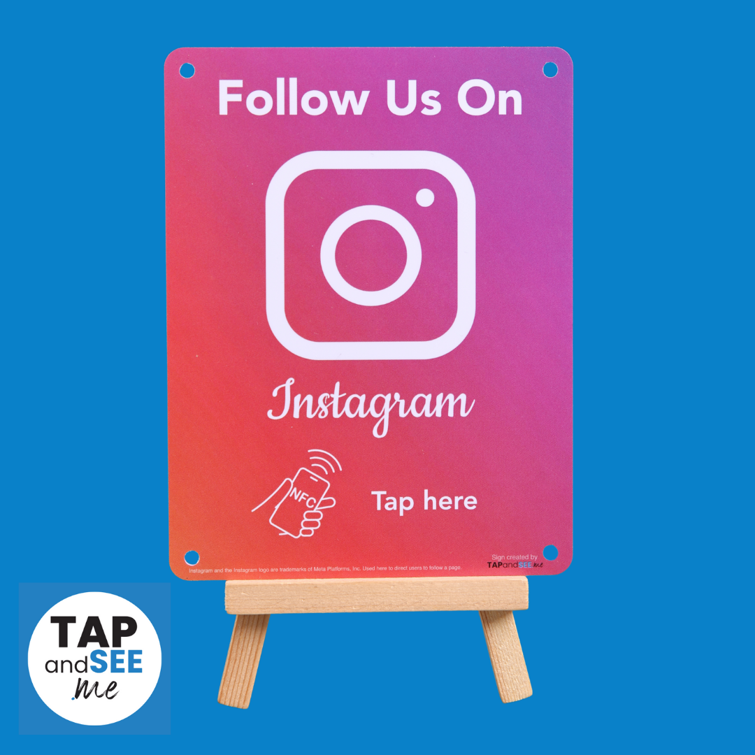 FLAT Follow us on Insta - Tap Sign