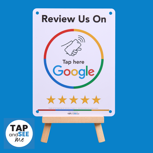 FLAT Review us on Google - Tap Sign