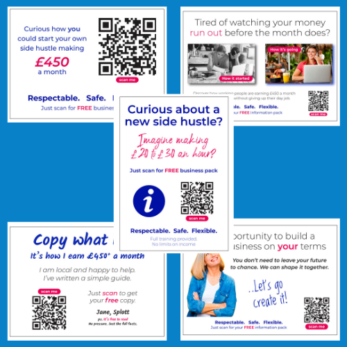 Recruiting Leaflet Variety pack - 4 x 1,000 Leaflets - 4,000 in total